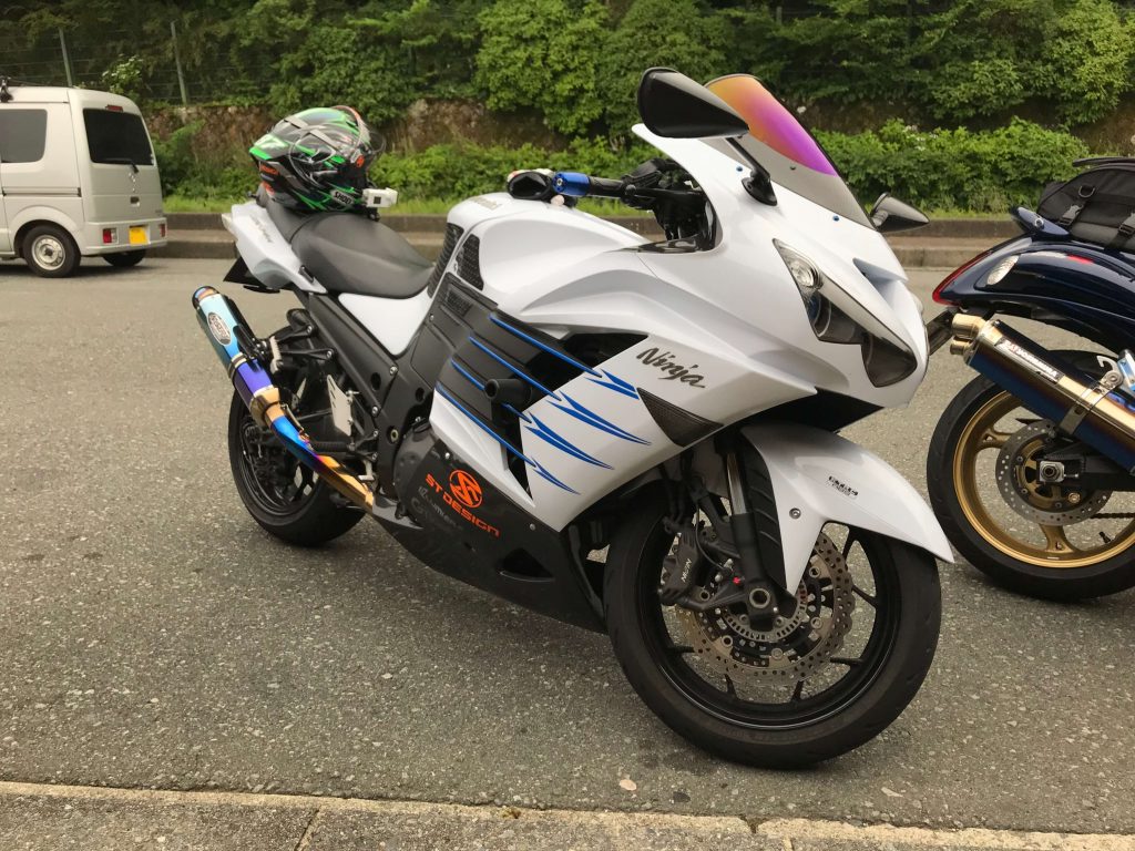 ZX-14R/ZZR1400 サイドフィンデカール 金 - アクセサリー